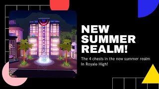 NEW 💎Royale High💎 🏖Diamond Beach🏖 Chests 4 Chests [upl. by Weiss970]