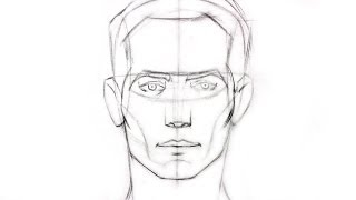 How to Draw the Head  Front View [upl. by Sidnarb]