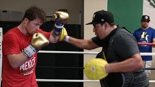 CANELO WORKING ON DEFENSE amp GAME PLAN TO BEAT GENNADY GOLOVKIN IN REMATCH FIGHT [upl. by Aserehs]