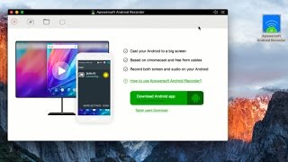 Cast and Record Android Screen with Apowersoft Android Recorder [upl. by Eirojam]