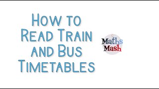 How to Read and Use Train and Bus Timetables [upl. by Scherle]