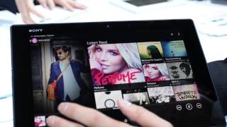 Sony Xperia Z2 Tablet handson [upl. by Esined]