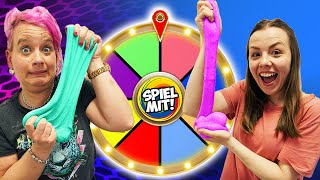 SCHLEIM IN ALPHABETISCHER REIHENFOLGE MACHEN CHALLENGE Kaan Vs Nina Wer macht richtigen Slime [upl. by Aitra697]