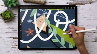 How to Intertwine Elements in Procreate [upl. by Nahsaj]