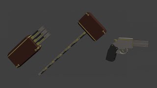 Fanmade RWBY Weapon  Six Sheather amp Peacepiercer [upl. by Nagirrek]