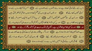 QURAN PARA 29 JUSTONLY URDU TRANSLATIONFATEH MUHAMMAD JALANDRI WITH TEXT HD [upl. by Ramuk]