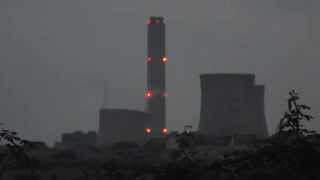 Didcot power station demolition view from B4493 Didcot rd [upl. by Plath876]