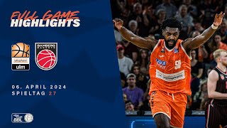 ratiopharm ulm vs Bamberg Baskets  Full Game Highlights  Spieltag 27 Saison 202324 [upl. by Gilbye]