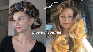 the PERFECT blowout routine  how i preserve my blowout overnight [upl. by Bunde]