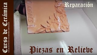 Cursos de Cerámica  Reparar Placa Cerámica en Relieve [upl. by Norek]