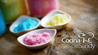 Como hacer azucar de colores en 30 segundos para golosinas y chuches en recetas para niños [upl. by Veronique]