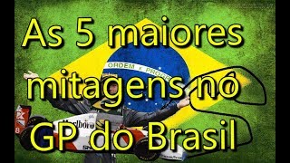 As 5 maiores mitagens no GP do Brasil ¹ [upl. by Atimed449]