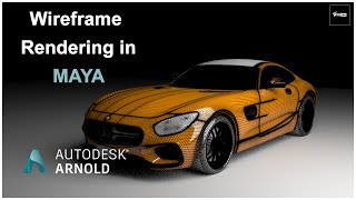 HOW TO RENDER WIREFRAME IN MAYA ARNOLD  MAYA TUTORIAL  VFX VIBE [upl. by Airat]