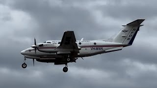 RFDS ROYAL FLYING DOCTORS SERVICE AUSTRALIA LANDING ADELAIDE AIRPORT amp ALLIANCE TAKE OFF JUNE 10 24 [upl. by Ahsitaf]