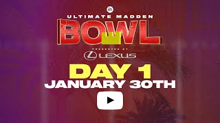 Madden 24 Ultimate Madden Bowl  Day 1  Madden Championship Series [upl. by Aiekam]