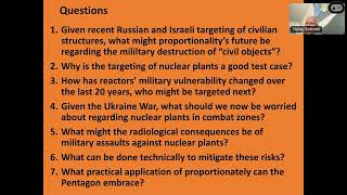 CGSR  Proportionality and the Military Targeting of Nuclear Plants Henry Sokolski [upl. by Haraz701]