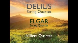 Villiers Quartet  Delius Elgar String Quartets Recording Naxos Records [upl. by Issirk]