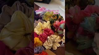 Sewing scrunchies DIY [upl. by Ttayw]