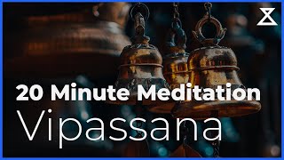 10 Minute Guided Vipassana Mindfulness Meditation [upl. by Aracahs]