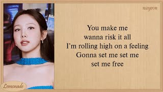 TWICE SET ME FREE ENG Lyrics [upl. by Anelhtak]