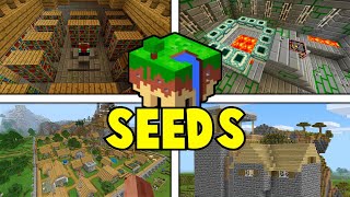 Top 3 Best Seeds For EERSKRAFT STRONGHOLD VILLAGE CAVES [upl. by Einner]