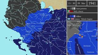 WWII  Balkans Campaign Every Day 19401941  巴爾幹戰役 [upl. by Aivon351]