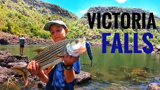 Fishing Batoka Gorge Victoria Falls Zambezi River [upl. by Latimore124]