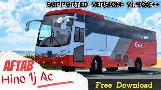 Aftab Hino Ak 1j Ac v1 Bus Mod For Euro Truck Simulator 2  Review  Link [upl. by Kirby]