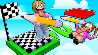 Roblox  Escape Mom Obby With Molly And Daisy [upl. by Ahtanaram]