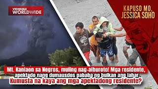 Mt Kanlaon sa Negros muling nagalburoto Mga residente kumusta na  Kapuso Mo Jessica Soho [upl. by Ahsatin]