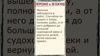 Васюткино озеро Пересказ за 30 секунд shorts [upl. by Reeves]