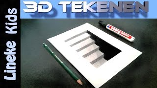 3D tekenen voor beginners KELDER TRAP [upl. by Asante]