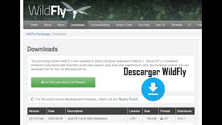 Descargar e instalar servidor Wildfly [upl. by Kalvin]