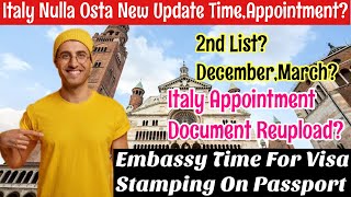 Italy Work Permit Visa 2024  Decreto Flussi 2024 Italy  Italy Nulla Osta Appointment  Italy VFS [upl. by Burtie]