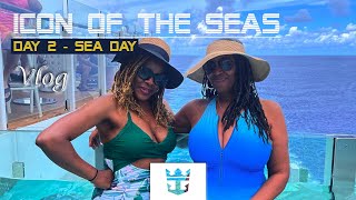 Icon of the Seas Cruise  Day 2 Sea Day  Vlog Part 2 [upl. by Anairdna]