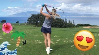 HAWAIIAN DREAM GOLF VACATION  KAPALUA PLANTATION COURSE VLOG [upl. by Dorothy248]