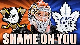 TORONTO YOU SHOULD BE ASHAMED FOR THIS… ANAHEIM DUCKS GOALTENDER DISRESPECTED LUKAS DOSTAL Leafs [upl. by Mak]