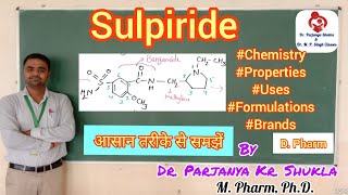 Sulpiride  Antipsychotics  Tranquilizers  Pharmaceutical Chemistry  D Pharm  Levosulpiride [upl. by Claudianus]