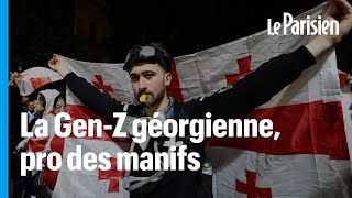 Georgie  la jeunesse à la manœuvre dans les manifestations [upl. by Linea]