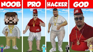 SKIBIDI BOP STATUE HOUSE BUILD CHALLENGE IN MINECRAFT  NOOB vs PRO vs HACKER vs GOD  Animation [upl. by Corwun50]