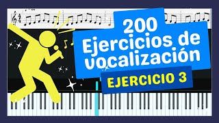 🎵 200 EJERCICIOS DE VOCALIZACIÓN  Ejercicio 3  Descargar PDF 🎤 [upl. by Nnaik320]