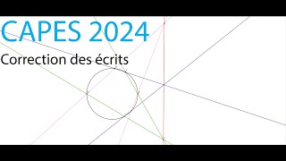 Correction des écrits du CAPES de maths 2024 [upl. by Nylarac]