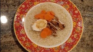 How to Make Congee  Chinese Rice Porridge [upl. by Yrrok]