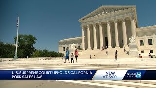 Supreme Court rejects challenge to California pork law mandating more space for pigs [upl. by Nawat122]