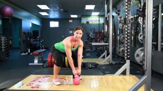 How to Do Kettlebell Swings  SleekStrong With Rachel Cosgrove [upl. by Yanaton]