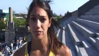 Allison Stokke Interview at the 2009 Brutus Hamilton Invitational [upl. by Gerrilee]