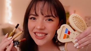 ASMR Wooden Makeup Personal Attention amp Pampering layered sounds gentle for sleep and anxiety [upl. by Hesper]