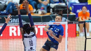 ALL quotMEGA RALLYquot of the match Conegliano  Milano in Courmayeur Cup  Lega Volley Femminile 202425 [upl. by Erasaec]