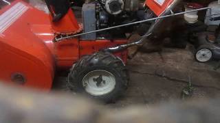 1985 yard man 10 hp briggs snowblower [upl. by Elagibba608]