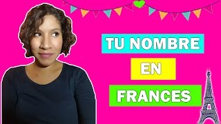 40 Nombres LATINOS en FRANCES  y su PRONUNCIACION [upl. by Amlus]